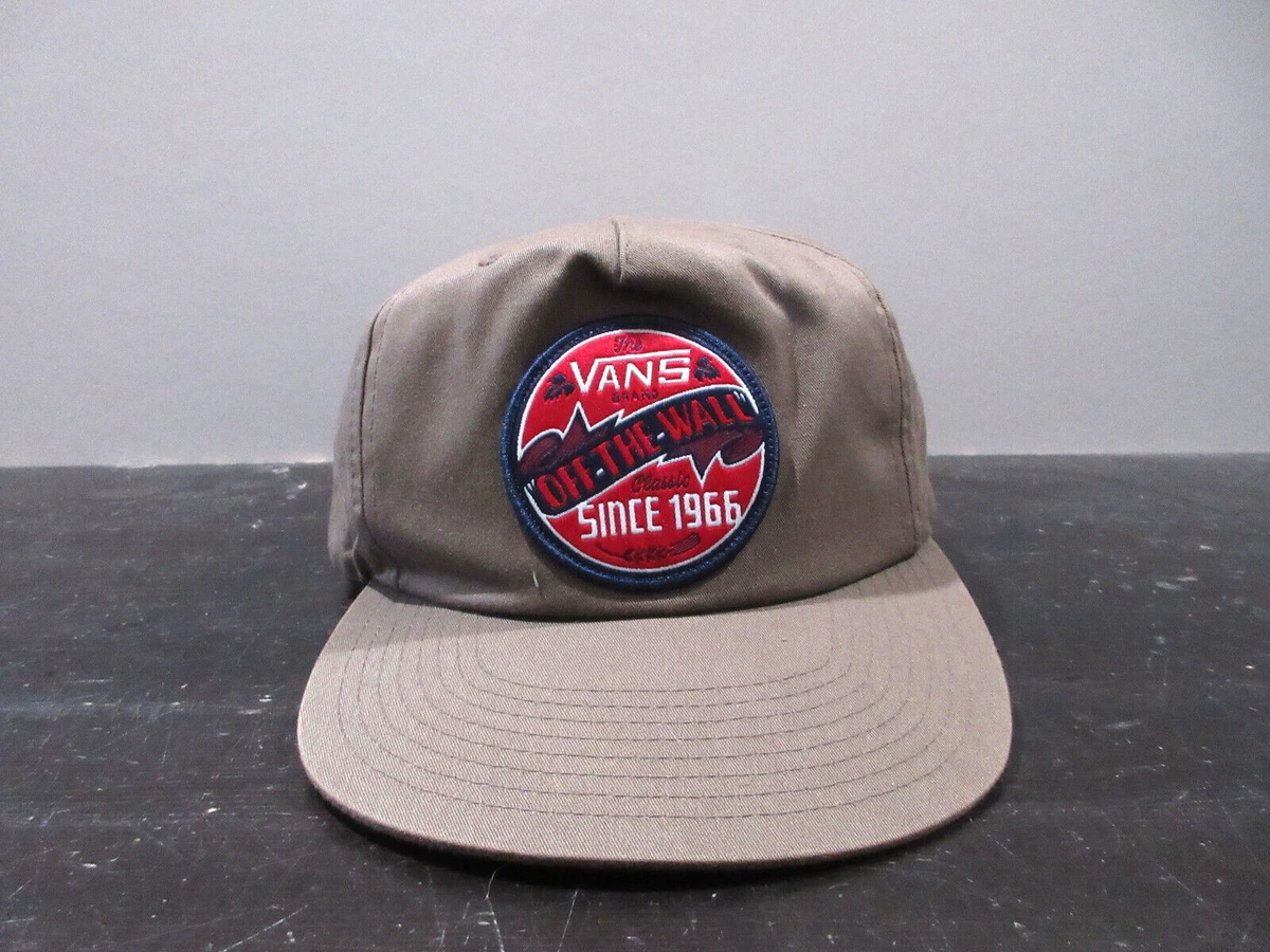 Vans Hat Cap Back Red Skater Skateboarder Streetwear Mens |