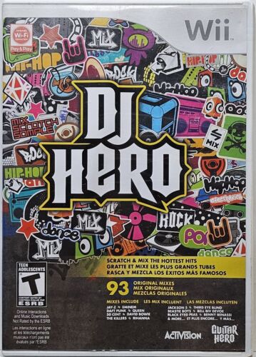 DJ Hero (Nintendo Wii, 2009) Tested Works Manual CIB FREE SHIPPING 🇨🇦  - Picture 1 of 4