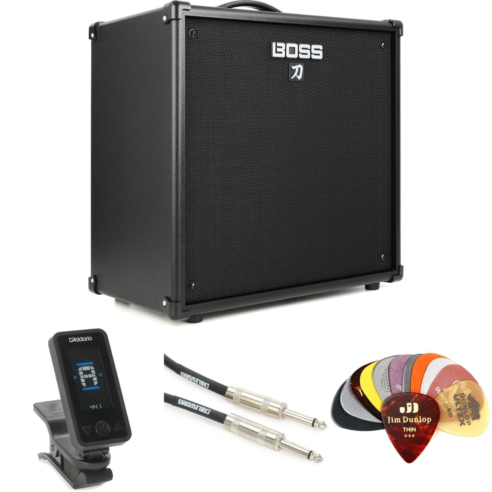 Комплект Boss Katana-110 Bass с 10-дюймовым 110-ваттным комбинированным усилителем Essentials