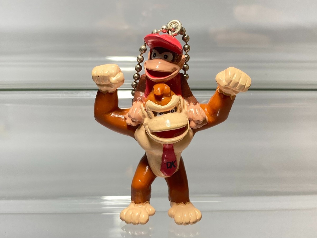 Nintendo Donkey Kong Keychain ドンキーコング Diddy, Donkey Kong Nintendo Keychain Vintage Collection