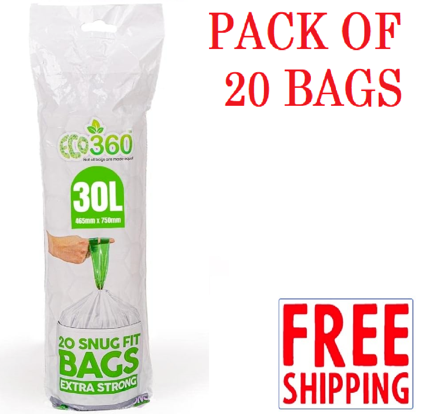 Brabantia Perfect FIT Bin Bags Liners Size G 2330L Extra Strong 20,40