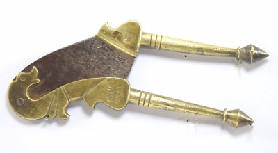 Indian Brass Areca Seed Cutter Snake Figure Rare curio Collectible. i12-215 