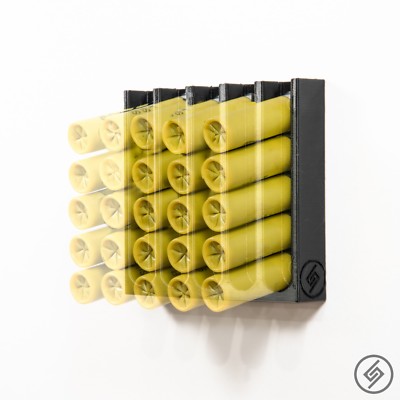 Spartan Mounts  20 Gauge Shotgun Shell 25rd | Low Profile Storage Display Rack