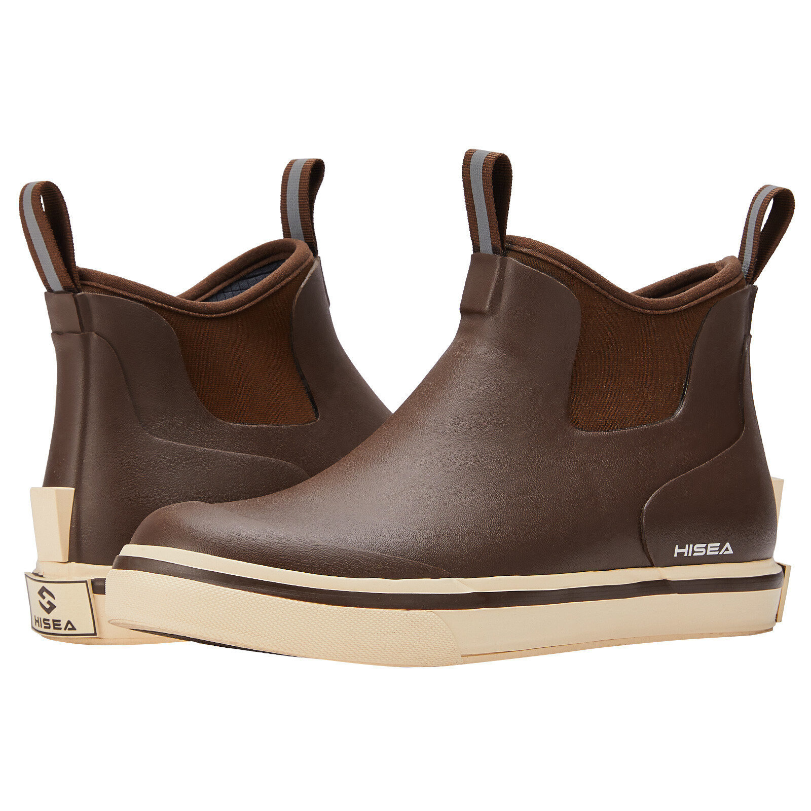 HISEA Men's Ankle Deck Boots Fishing Waterproof Rain Booties Memory Foam Insole eBay