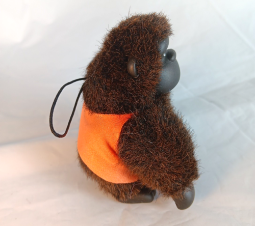 Applause Magical Mini Murphy Gorilla Plush 4in Drk Brown Banana Earring 1987 Vtg - Picture 4 of 9