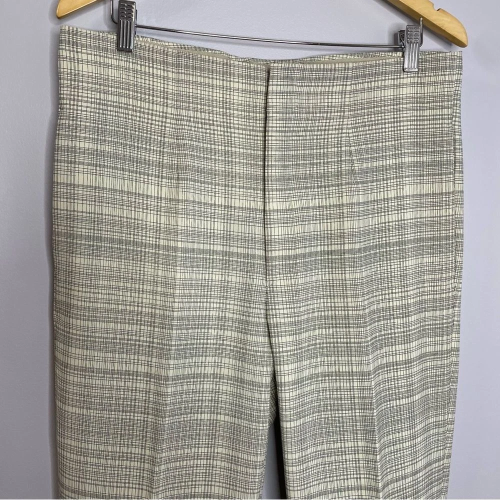 Pantaloni Miu Miu Pantaloni A Quadri EU 50 Gamba Dritta