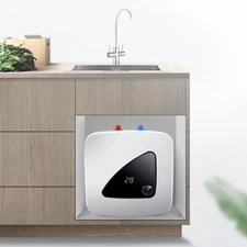 1500W 8L Electric Instant Hot Water Heater Storage Tank Bathroom Shower Portable