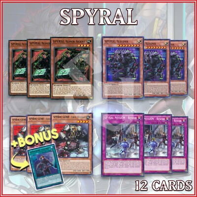 SPYRAL DECK 12 | Last Resort Mission Rescue Sleeper Super Agent +BONUS  YuGiOh🔥