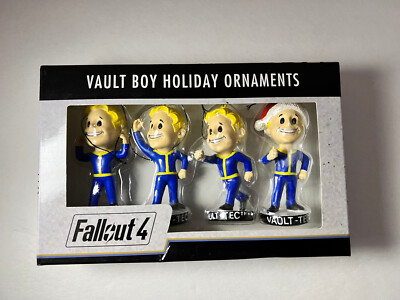 Used 2015 Thinkgeek Fallout 4 Vault Boy Holiday Ornaments