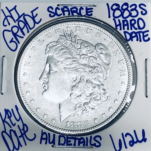 1883 S MORGAN SILVER DOLLAR AUTHENTIC HI GRADE U.S. MINT COIN RARE KEY DATE 6126