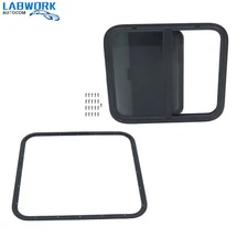 24"W x 22H" RV Window w/ Trim Ring Tempered Glass Trailer Window DOT Certified