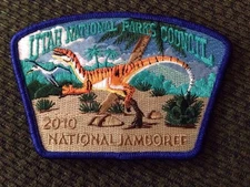 MINT 2010 JSP Utah National Parks Council Blue Border Dinosaur 2
