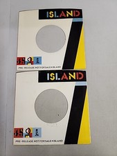 45 RPM 7" RECORD SLEEVES CO. SLEEVE 2 PACK SEE PHOTOS - Island SLV183