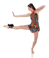 TORRID ZONE Large Quantities Available Dance Costume Tunic Top w/ Shorts CM-AXL