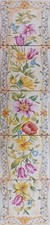 Garden Elegance Mural 5 Tiles 15cm Vintage Floral Fireplace Wall Decorated UK