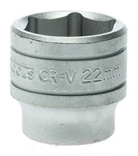 Image of Teng Tools M380522-C - 3/8" Drive 6pt Hex Socket Metric - 22mm