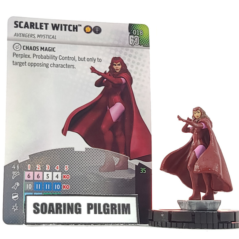 Marvel Heroclix SCARLET WITCH - 018 UNCOMMON Avengers 60th