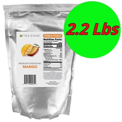 Tea Zone Premium Mango Powder Mix Bubble Tea Smoothie Slush Boba Bulk Wholesale