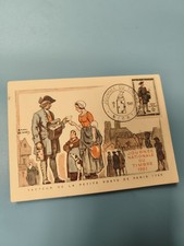 Ancienne carte postale oblitérée Journée du Timbre 1961 philatélie Paris