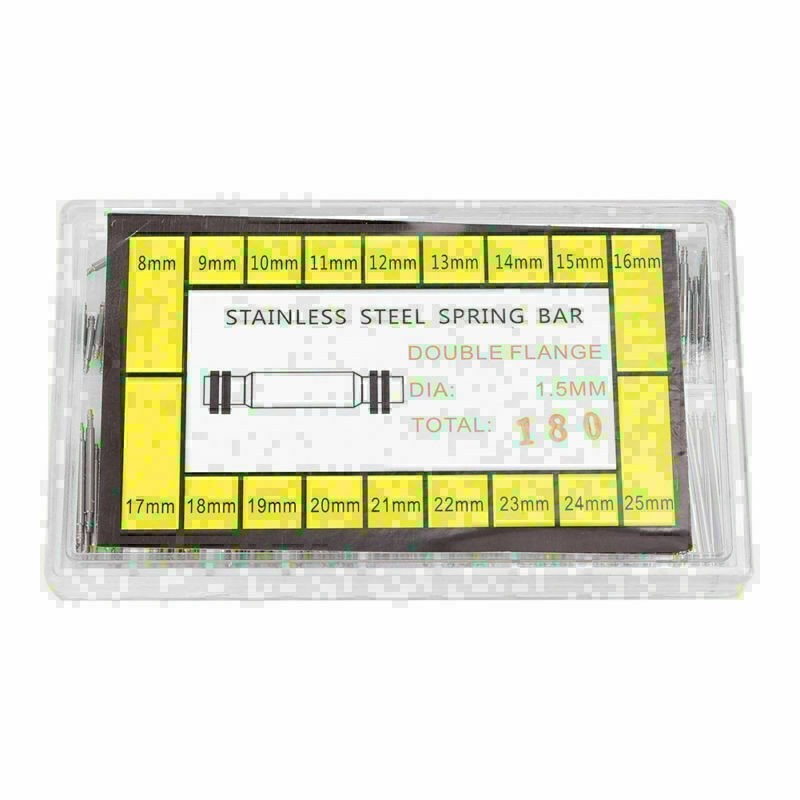 8-25mm Watch Band Spring Bars Strap Link Pins Watchmaker Repair Tools 360pcs #