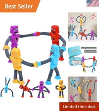 Fun Stimulating 4Pcs Suction Cup Robot Toys - Ideal for Sensory Play