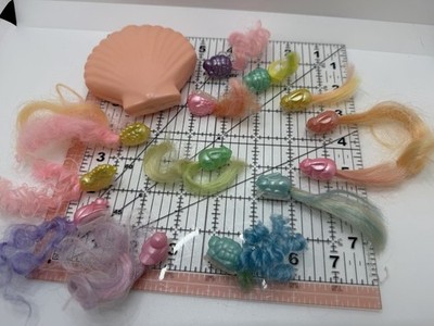Lady Lovely Locks Pixie Tails Lot Of Hair Clips Vintage Mattel 13 Piece Variety