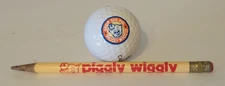 Vintage Piggly Wiggly  Pencil & Golf Ball