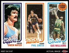 1980 Topps Swen Nater / Phil Smith / Gus Williams 219 / 101 / 224 8 - NM/MT
