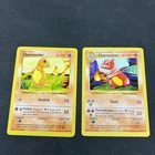 Charmander and Charmeleon Base Set Shadowless Pokemon TCG 1999 Vintage CH1