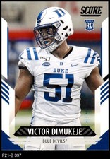 2021 Score #397 Victor Dimukeje Cardinals-FB RC 8 - NM/MT