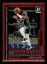 2023-24 Panini Donruss Optic - Elite Dominators Damian Lillard # 7 Red /99