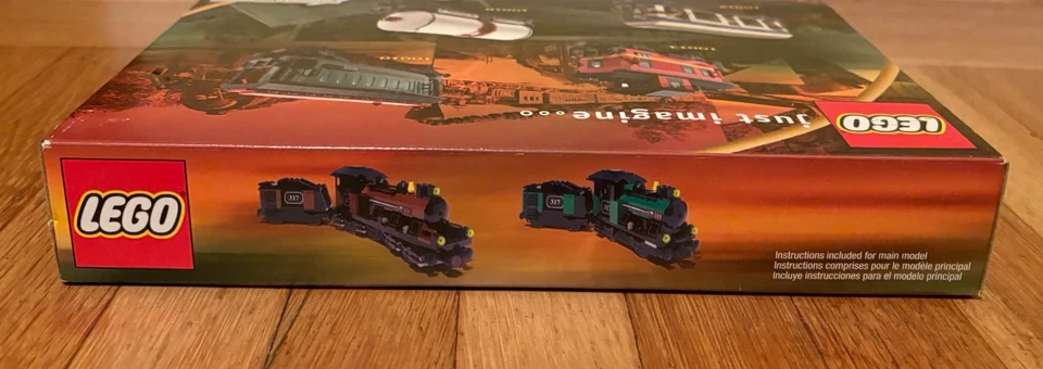 LEGO Trains: Open Freight Wagon (10013); NUEVO en caja; sellado; borde rayado (foto) Foto 3 de 4