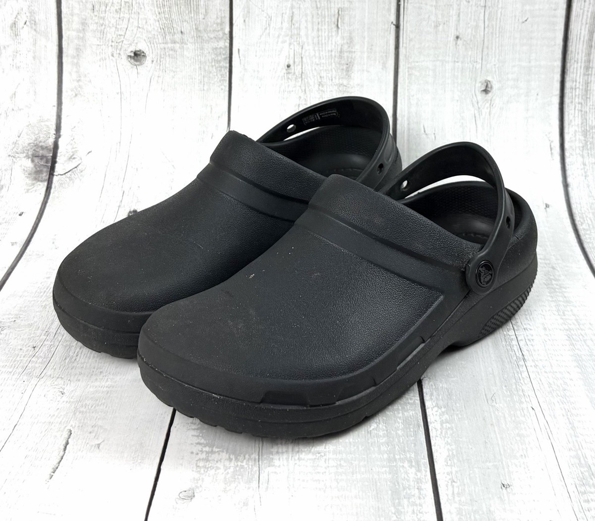 Crocs Black Specialist II Work clog Mule Black Mens Size 11 Slip On Black Crocs Comfort Specialist Clog No holes | Mercari main image 2