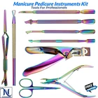 Professional Manicure Pedicure Kit Stainless Steel Nail Care Tools Cuticle Set