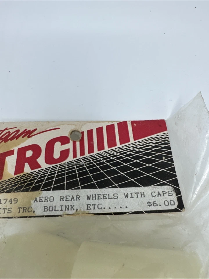 Team TRC Aero Rear Wheels Whiter With Caps Fits TRC and Bolink #1749 - Image 2 of 4