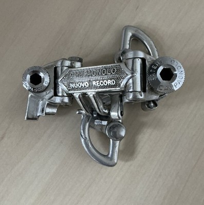 CAMPAGNOLO NUOVO RECORD SCHALTWERK MECH silber Pat.78 angegeben VINTAGE