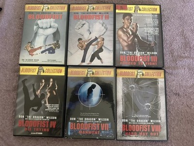 Bloodfist 1 2 3 4 7 8 Forced to Fight DVD RARE Don The Dragon Wilson OOP Lot Set