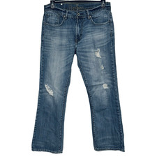 Pantalones de mezclilla Chip & Pepper Bobby Bootcut desgastados para hombre talla 34x32 (en realidad 34x31)