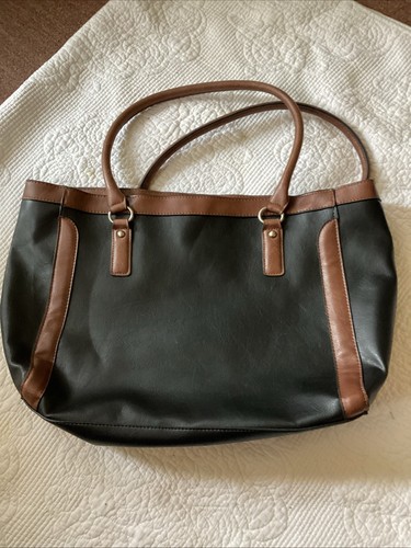 Merona Faux Leather Large Tote Bag