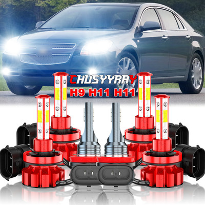 For Chevrolet Malibu 2006-2012 LED Headlight KIT Bulbs Hi&Low Fog Beam 36000LM