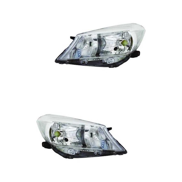 Halogen Scheinwerfer Set Links & Rechts Hauptscheinwerfer FüR Toyota Yaris-image