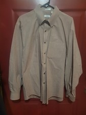 MENS Van Heusen Plaid Wrinkle Free Dress Shirt XLarge