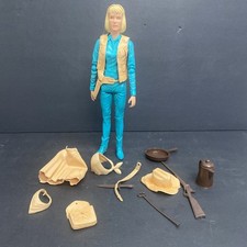 Vintage 1965 Marx Jane West Cowgirl Figure w/ Accessories Nice