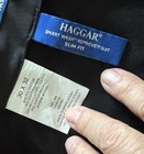 HAGGAR MEN'S DARK GRAY POLYESTER BLEND 30 X 32  DRESS/WORK PANTS SIZE S/M — photo 6