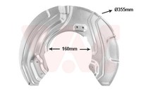 VAN Wezel Spritzblech Bremsscheibe 0667371 FüR BMW 3Er E92 Touring E91 E90 X1