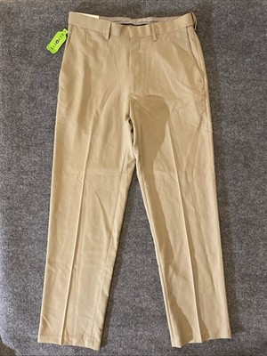 slim fit dress slacks Haggar Premium Stretch Suit Pants - Flat Front, Flat Front in Chambray main image 1