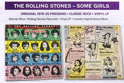 Rolling Stones Some Girls 1978 Vinyl LP Original Press Classic Rock Album
