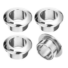 4Pcs 18mm Cable Hole Cover ABS Office Desk Cable Wire Cord Grommet Silver