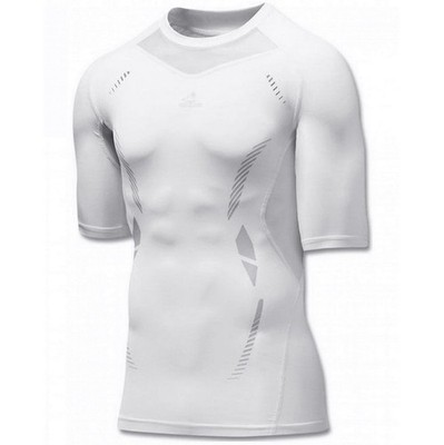 Adidas Techfit Powerweb Herren Kompression T-Shirt Sport Unterhemd weiß M L XL