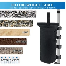 Heavy Duty Weight Bags(150LBS) for Pop up Tent, Set of 4, Black(Without Sand)
